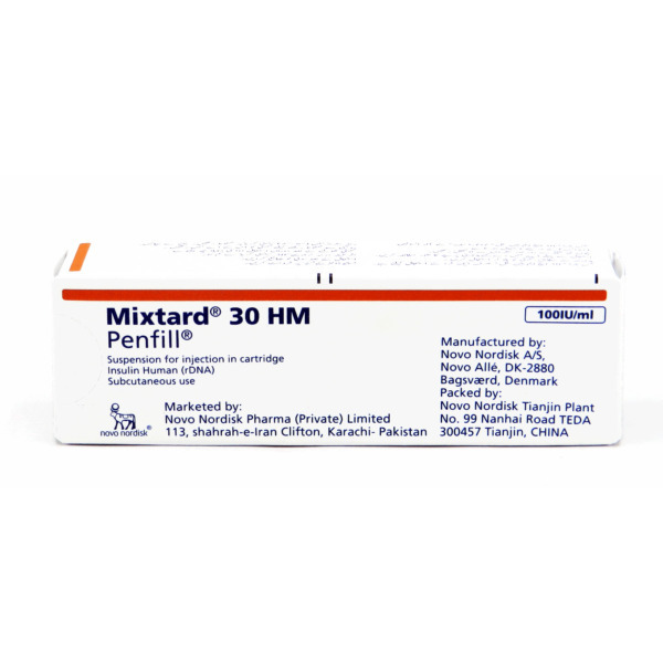 Mixtard 30 HM Penfill Injection 100 IU 1 Cartridgesx3 mL