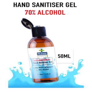 Hand Sanitiser Gel 50ml ? 70% Alcohol