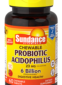 Sundance Chewable Probiotic Acidophilus 6 Billion 60's