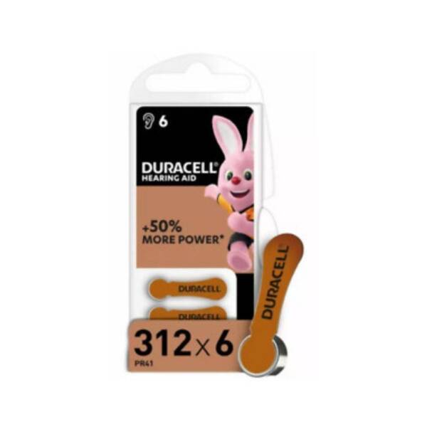 Duracell Hearing Aid Battery Size 312