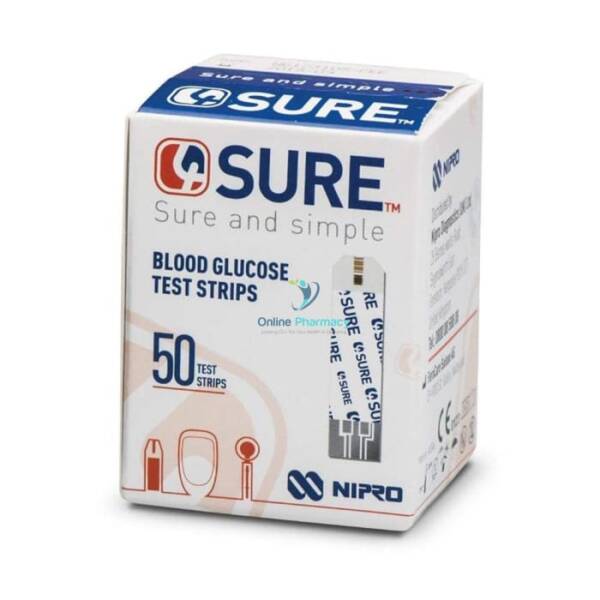 4Sure Blood Glucose Test Strips - 50 Pack