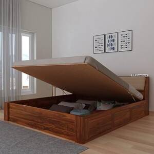 Hydraulic Wooden Double Bed Bedroom