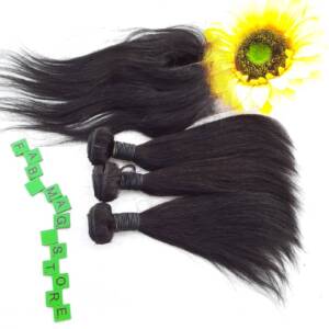 Indian Straight Hair with Closure (10 Inches)