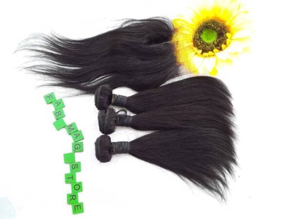 Indian Straight Hair with Closure (14 Inches)