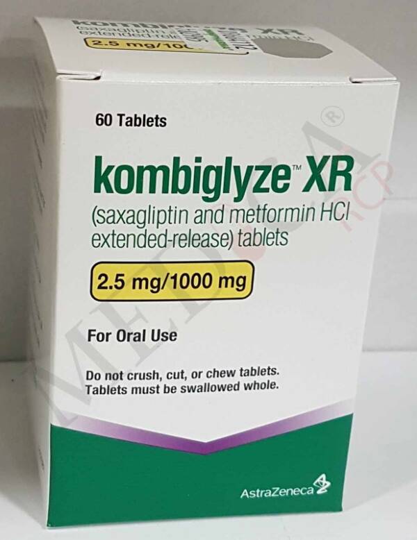 KOMBIGLYZE XR 2.5/1000mg x 60