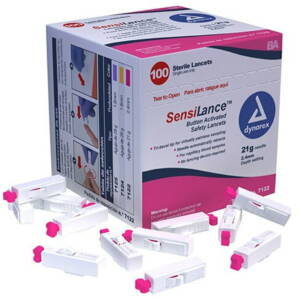 Sensilance 21g Lancets Pressure Activated