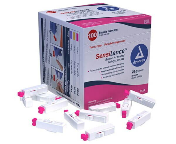 Sensilance 21g Lancets Pressure Activated