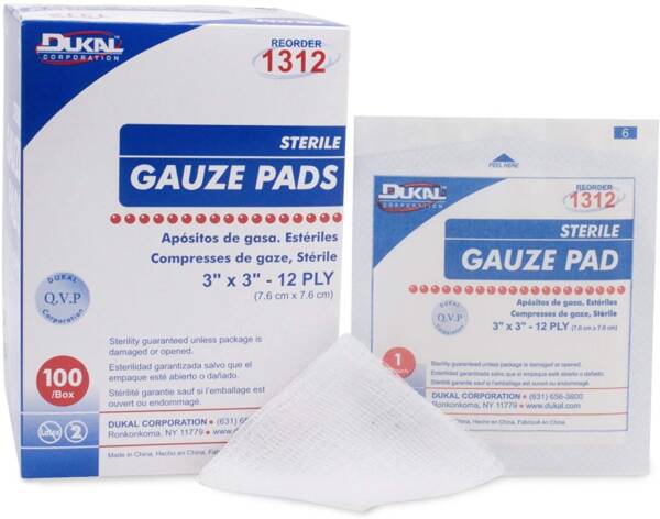 GAUZE SWABS 3*3  STERILE