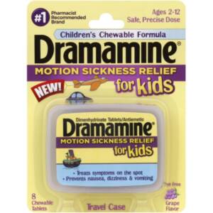 DRAMAMINE KID CHEWTAB GRAPE 8CT