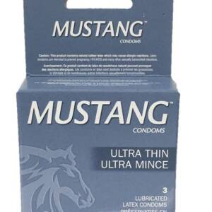 Mustang lubricated condoms 3s