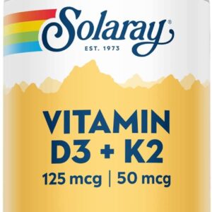 Solaray Vitamin D3 + k2 125mcg/50mcg