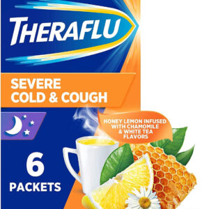 Theraflu Severe Cold & Cough NightTime Honey&Lemon Flavour Sachets 6's