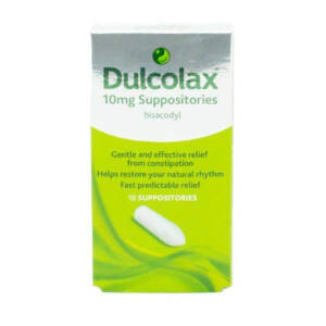 Dulcolax 10mg Bisacodyl Suppositories 12 Pack