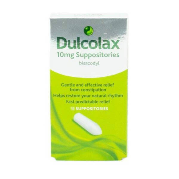 Dulcolax 10mg Bisacodyl Suppositories 12 Pack