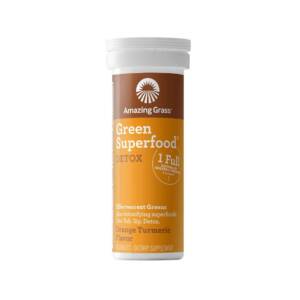 Amazing Grass Green Superfood Detox Effervescent Greens - Orange Turmeric