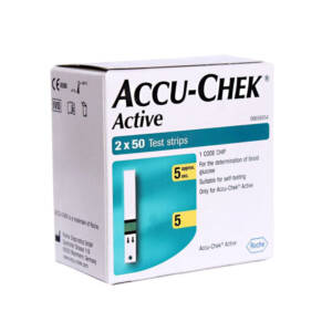 Accu-Chek Active Strips | Blood sugar test kit (100 PCS pack)