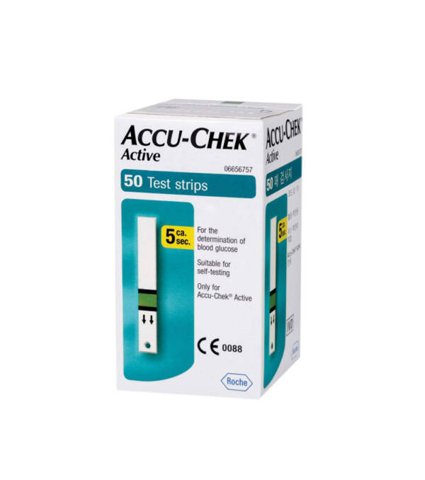 Accu-Chek Active Strips | Blood sugar test kit (50 PCS pack)