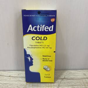 Actifed cold Tab x 12
