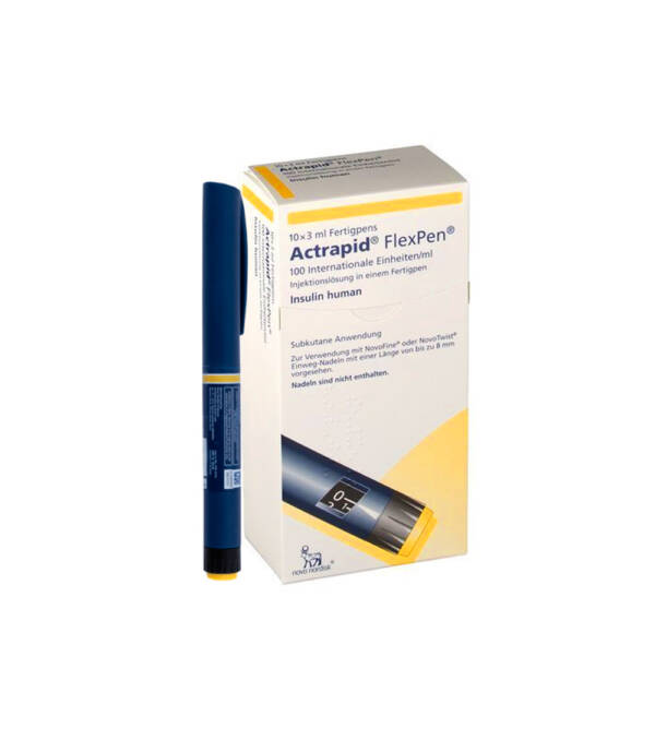 Actrapid FlexPen 100 IU/ml, Box (5 X 3 ml) the solution for injection in pre-filled pen