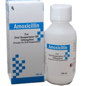 AMOXICILLIN 125MG/5ML SUSP. 100ML (EXETER)