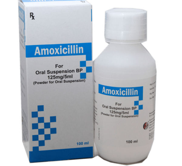 AMOXICILLIN 125MG/5ML SUSP. 100ML (EXETER)