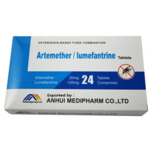 ARTEMETHER+LUMEFANTRINE 20MG/120MG 24COMP