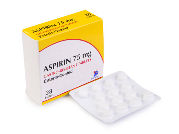 ASPIRIN 75MG ENTERIC COATED 56?S BRISTOL