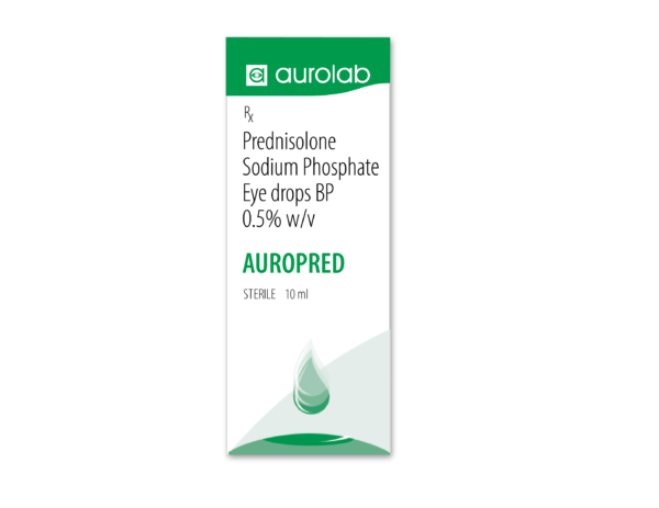 AUROPRED(PREDNISOLONE SODIUM PHOPSPHATE 0.5%W/V)