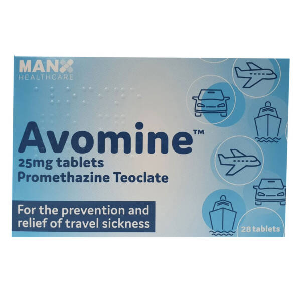 TRAVOMINE(P?ZINE TEOCLATE) TABS 25MG 28?