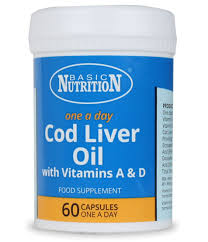 BASIC NUTRITION COD LIVER OIL CAPS 60?S 550MG