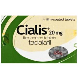 CIALIS 20MG TABLETS 4S (TADALAFIL)