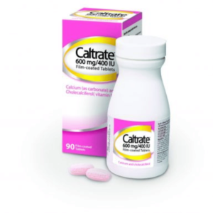 Caltrate Calcium/Vitamin D 600mg/400 IU Film Coated Tablets - 90 Pack