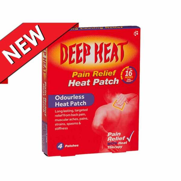 Deep Heat Patches | Heat Packs | Pain Relief 4pk