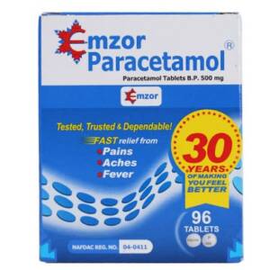 Emzor Paracetamol  x96