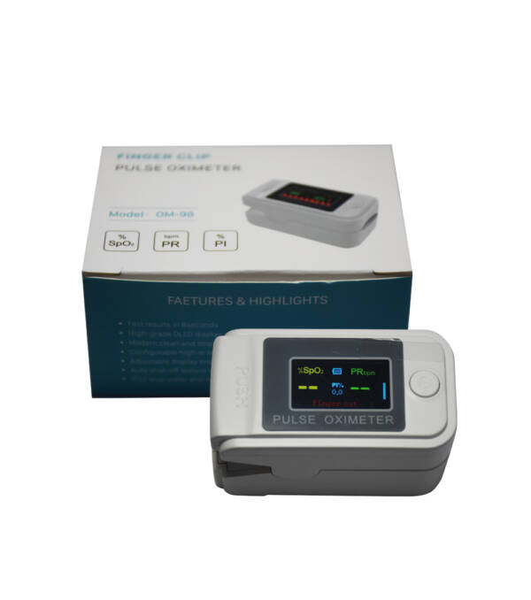 Finger Clip Pulse Rate Oximeter I Rohs OM-98 I Fast SpO2 reading and pulse measurement I Easy-to-use puls Oximeter