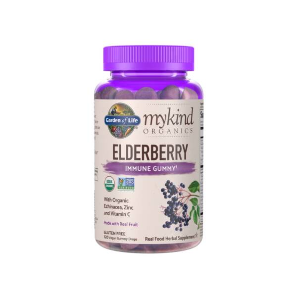 Garden of Life Mykind Organic Elderberry Immune Gummy - Unflavoured