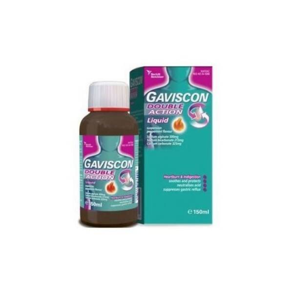 Gaviscon Double Action Liquid Antacid 150ml