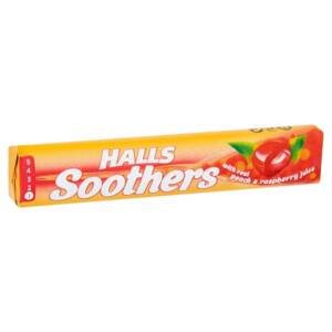 HALLS SOOTHERS LOZENGES ? PEACH & RASPBERRY 45g