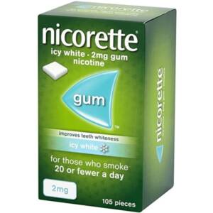 NICORETTE ICY WHITE GUM 2MG