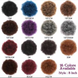 afro bun color 1bt33