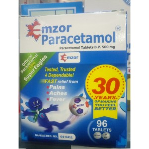 PARACETAMOL x 96 EMZOR