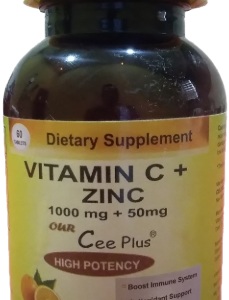 OUR CEE PLUS ( VITAMIN C PLUS ZINC ) 1000mg + 50mg