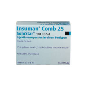 Insuman Comb 25 Cartridge | Suspension for injection in a pre filled pen