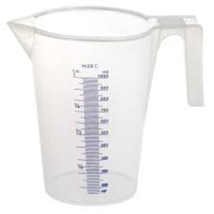 JUG GRADUATED PLASTIC 1 LTR
