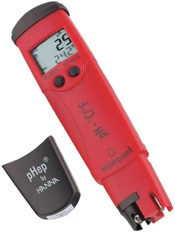 Hanna Digital pH/Temperature Meter  -2 - 16 pH HI98127