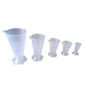 AANIJ Conical Polypropylene Measurement Beaker with Multiple Capacity, ?8115055 (Pack of 5 Pcs)