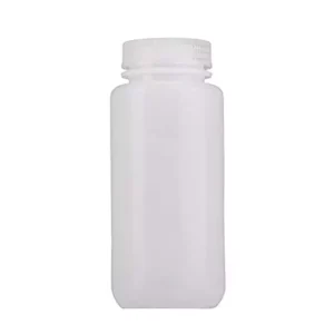 AANIJ High Density Polyethylene Reagent Bottle with Wide Mouth White
