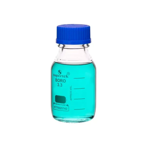 Supertek 10000 ml Clear Reagent Bottle With Screw Cap, Thread Size GL 45, 12.108.9910