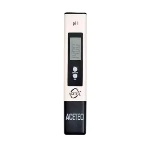ACETEQ Digital pH Meter Black and White for Laboratories PH-01