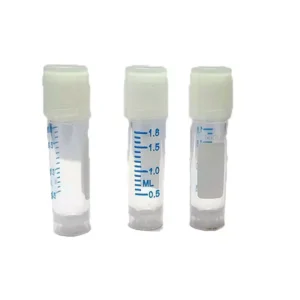 AANIJ 1.8 ml Cryo Vials/Storage with Screw Cap, ASFSY0362 (Pack of 100)